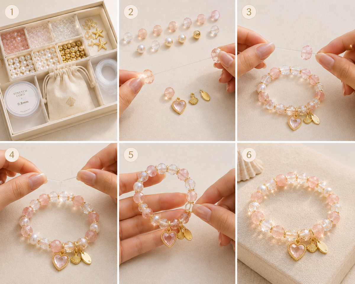 Blush Tide DIY Bracelet Making Kit